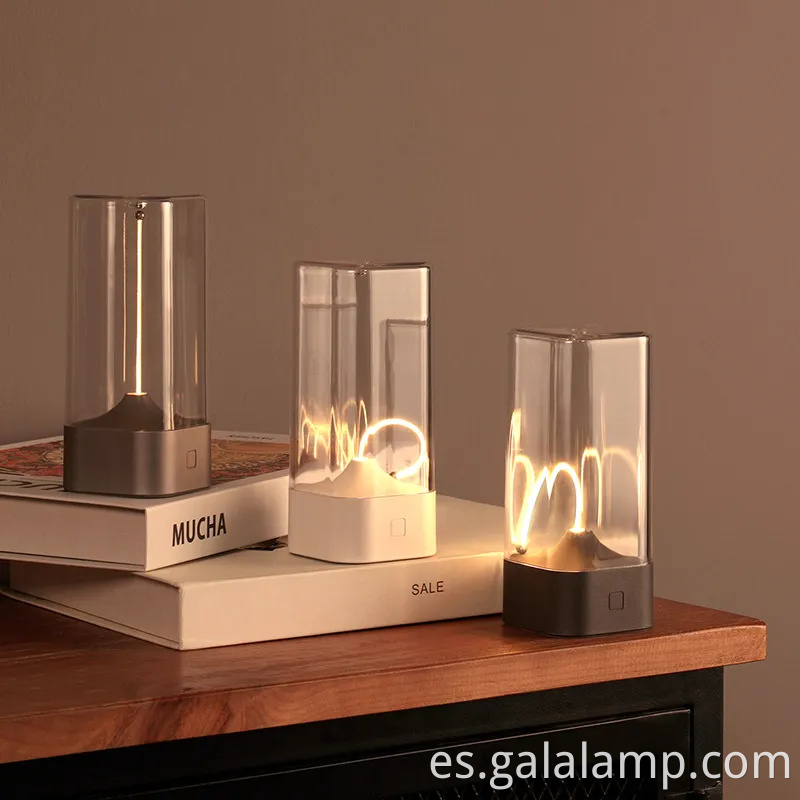 USB recargable táctil mini lámpara de mesa con luz nocturna magnética